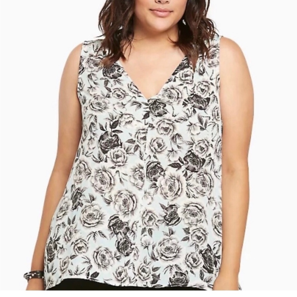 Torrid Floral Georgette Tank